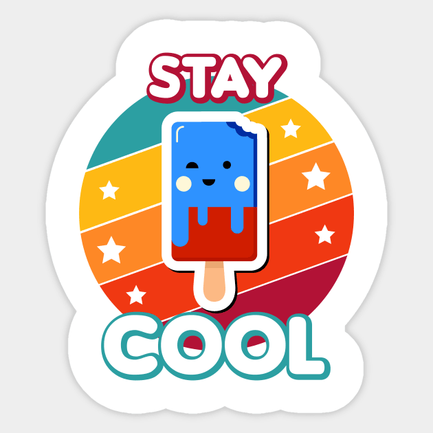 Stay Cool Tees Sticker by JohnRelo